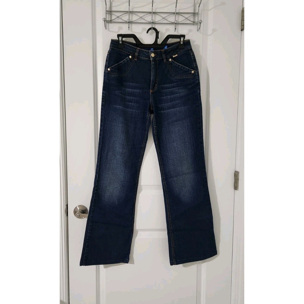 ESCADA SPORT Women's Blue Jeans Pants Bootcut Stretch Pocket Made In Italy Sz 36